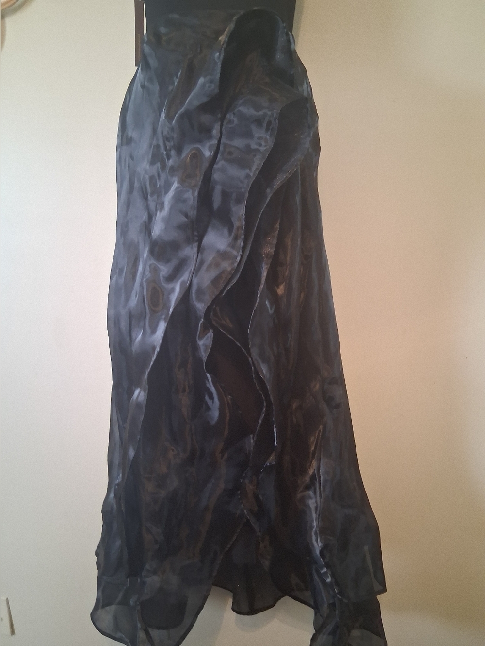 Anthropologie Hutch Black Cascading Ruffle Dress Size S - Picture 6 of 13